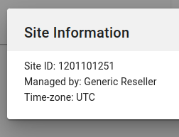 Site ID in portal